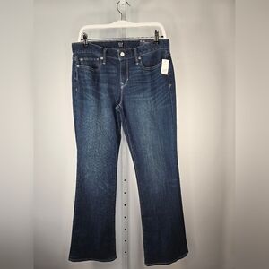 Gap Long and Lean Jeans Womens 29R Medium Indigo Flare NWT